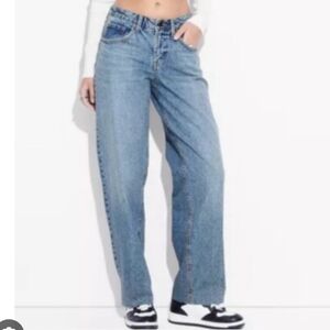 NWT Wild Fable Mid Rise 90s Relaxed Straight Jeans In Mid Rise Size 16